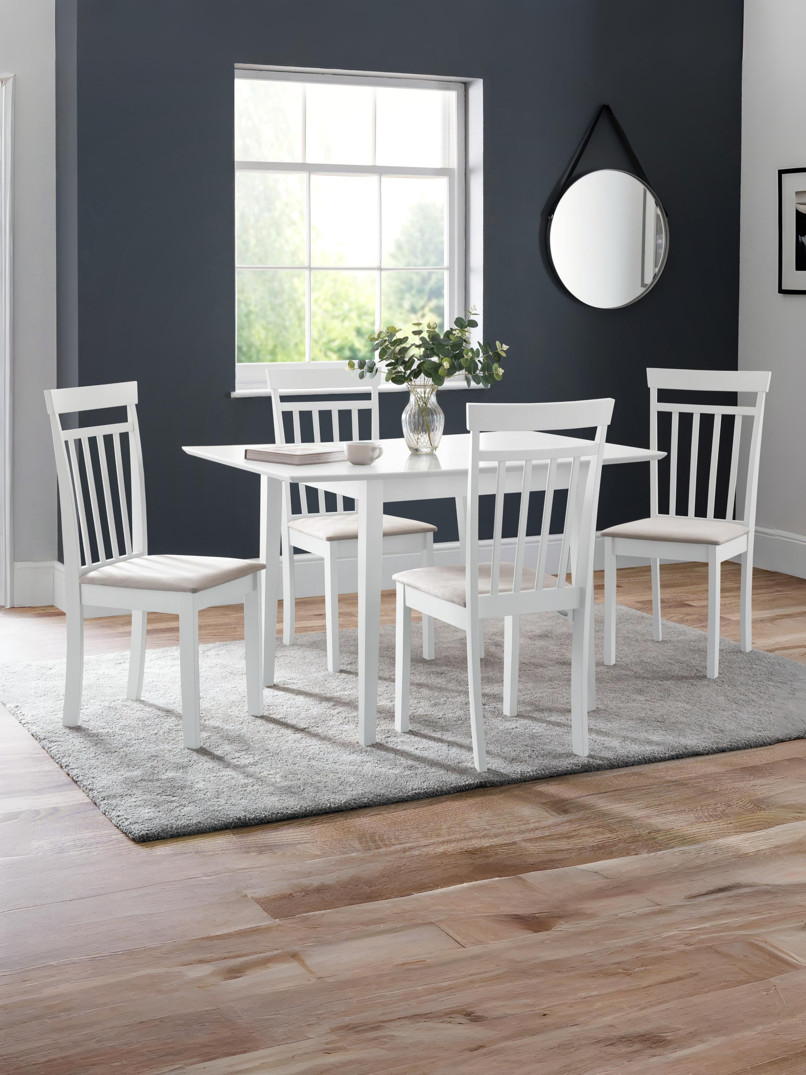 Set Of 2 Coast White Dining Chairs