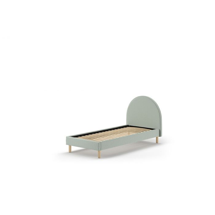 MOON BED 90 X 200 CM GREEN BOUCLE