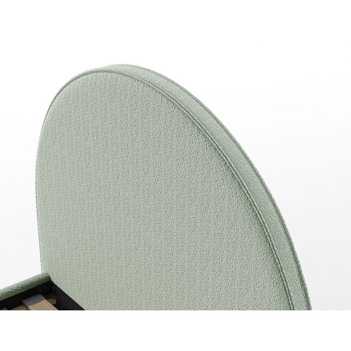 MOON BED 90 X 200 CM GREEN BOUCLE