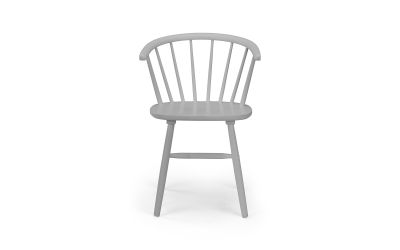 Modena Curved Back Dining Chair - Grey | Stylish Scandi-Inspired Design