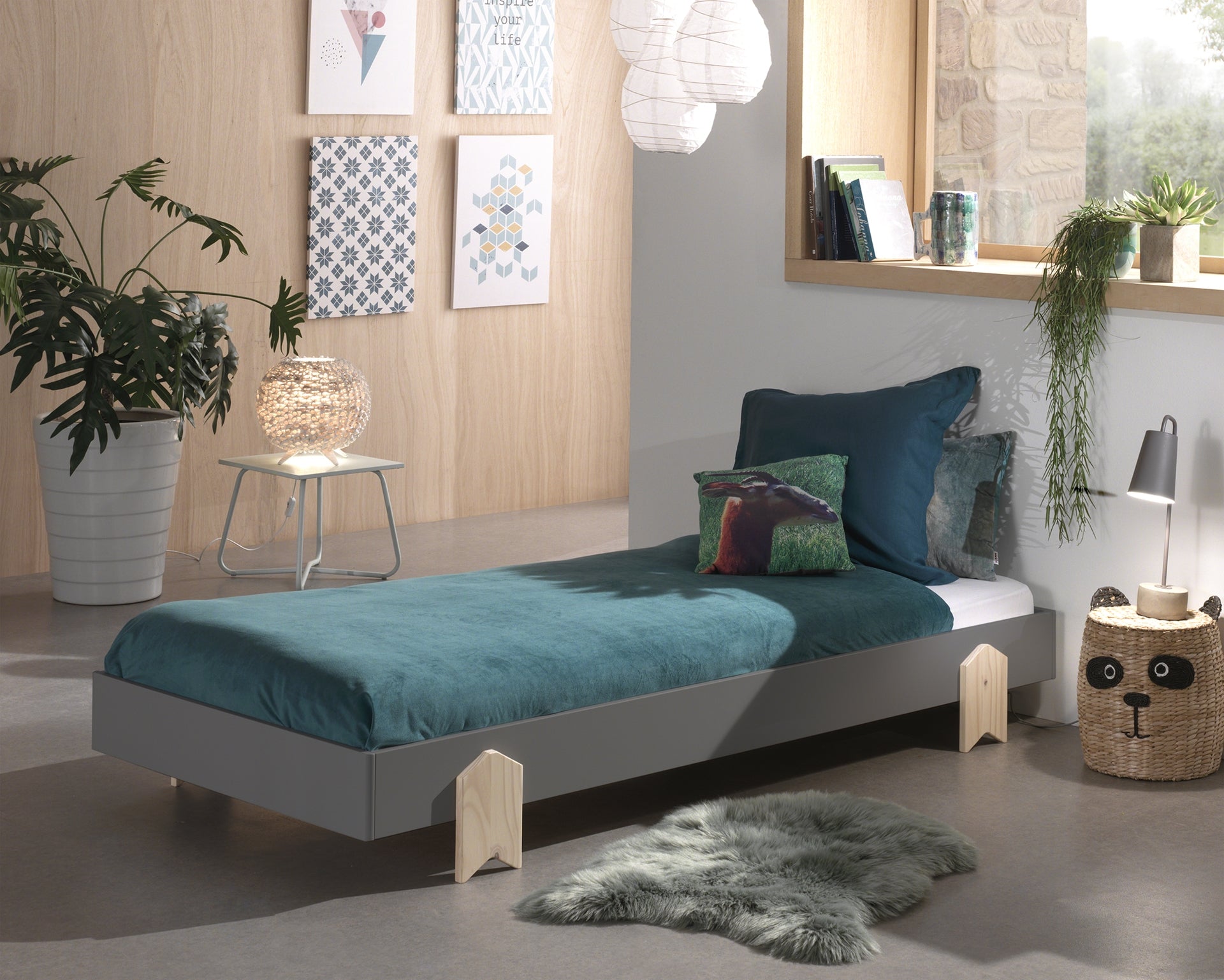 Modulo Grey Bed