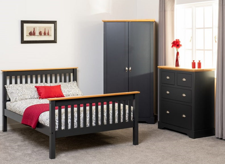 Monaco Grey & Oak Bedroom