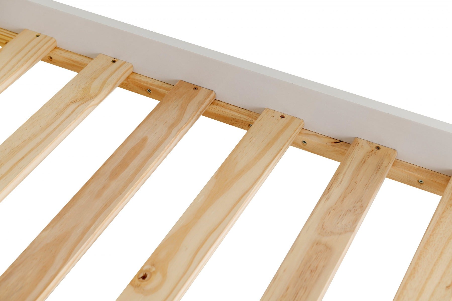 Monaco 4ft Bed Low Foot End in White – Sturdy & Stylish Bed Frame | Free Nationwide Delivery by Homeline Furniture