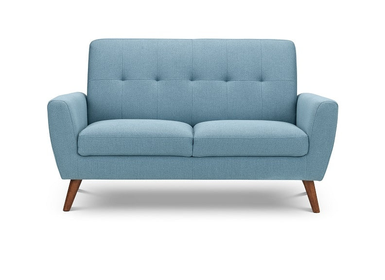 Monza Blue Two Seat Sofa - front