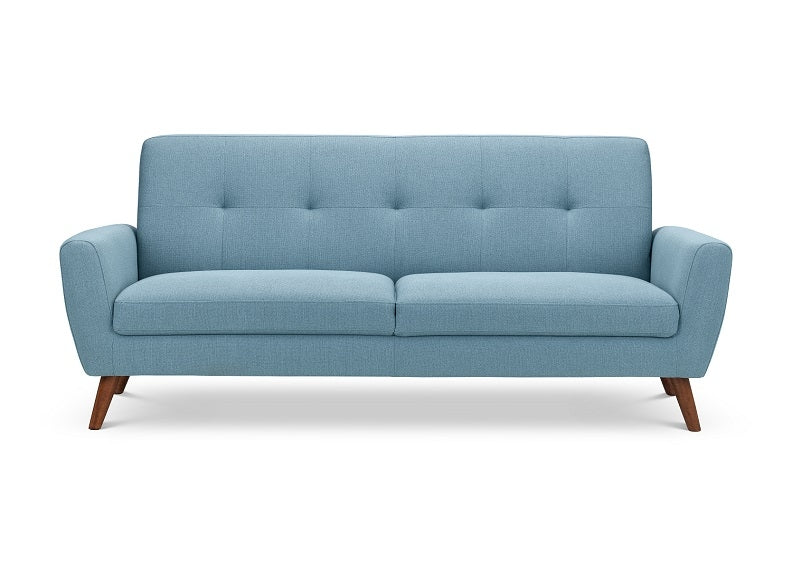 Monza Blue 3 Seat Sofa - front