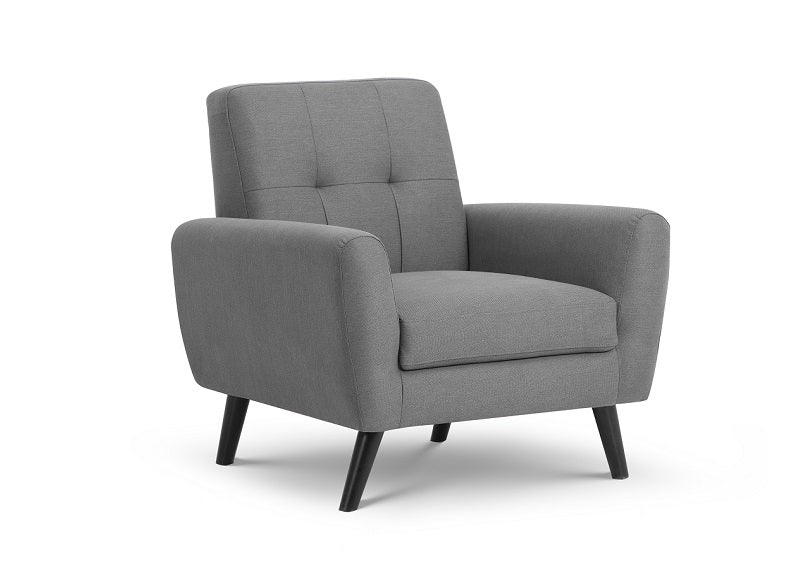 Monza Grey Retro Armchair