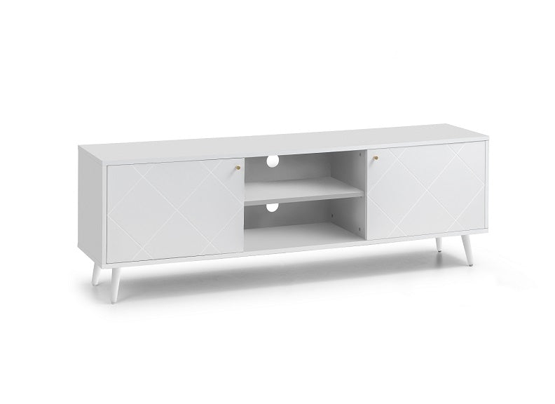 Sleek Moritz White TV Stand for Modern Living Rooms