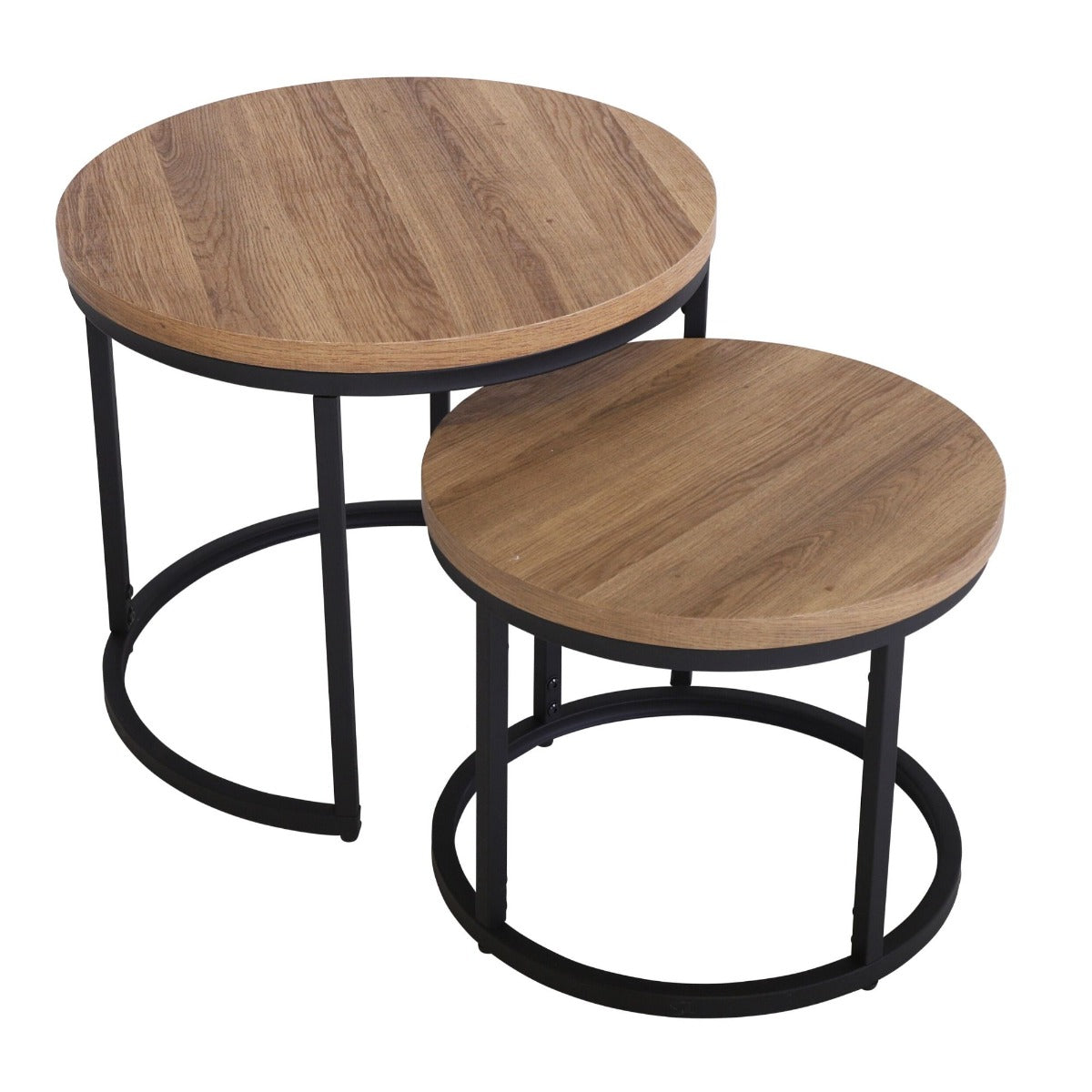 Munich Round Nest of Tables - Oak