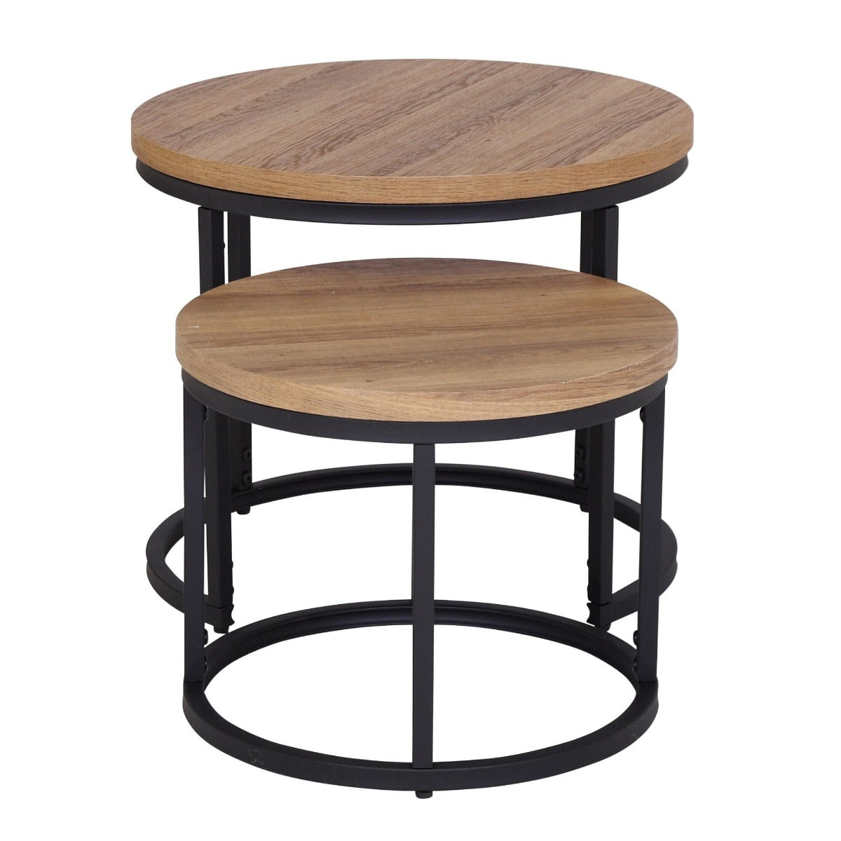 Munich Round Nest of Tables - Oak