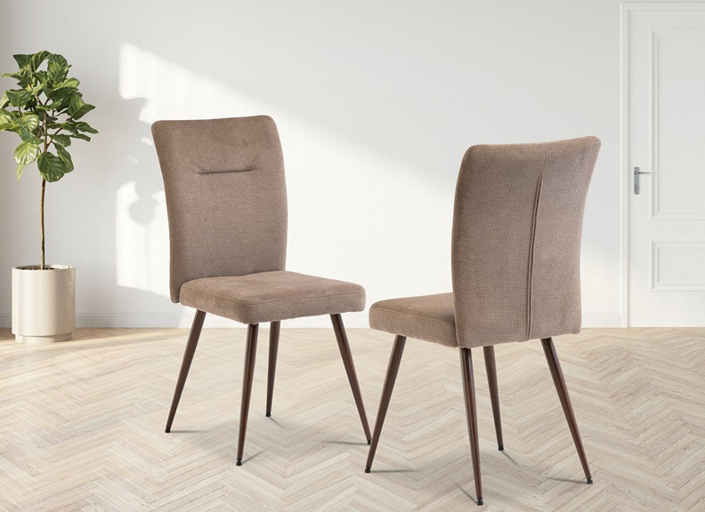 Jade Fixed Dining Table W/Murano Fabric Dining Chairs