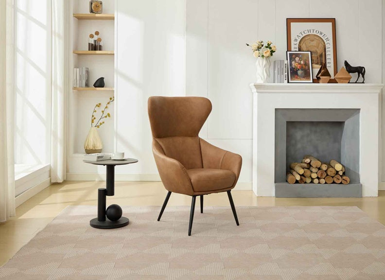 Nantes Chestnut Accent Chair - room