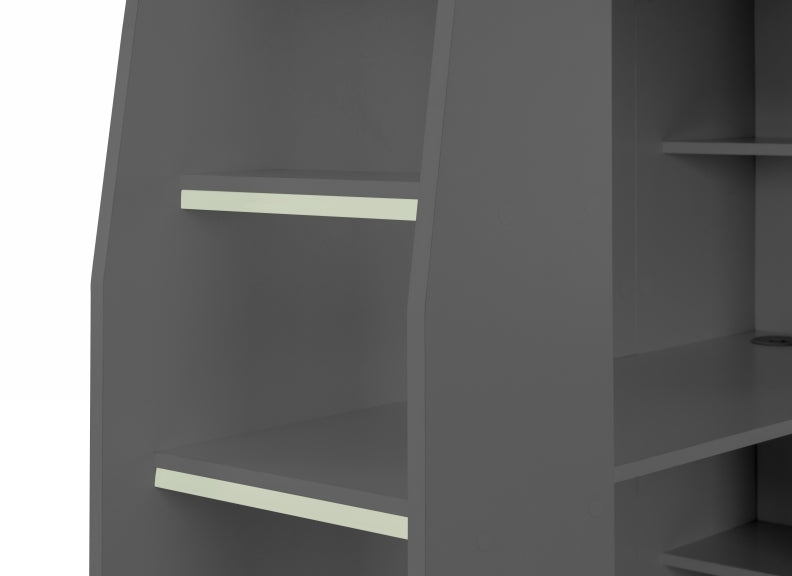 Nebula Anthracite Gaming Bed Ladder