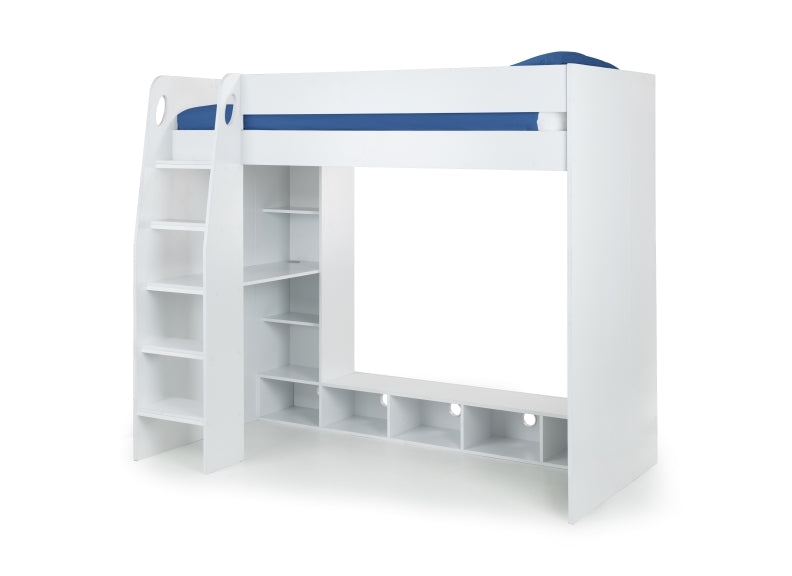 Nebula White Gaming Bed