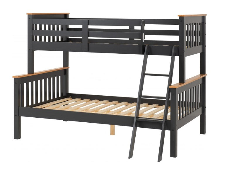 Neptune Triple Bunk In Grey - Base