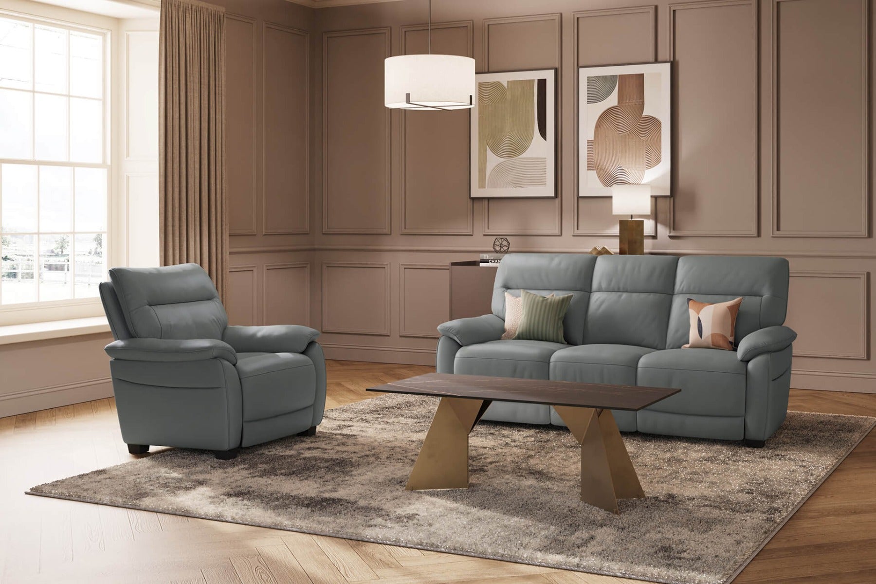 Nerano Fixed 3 Seater