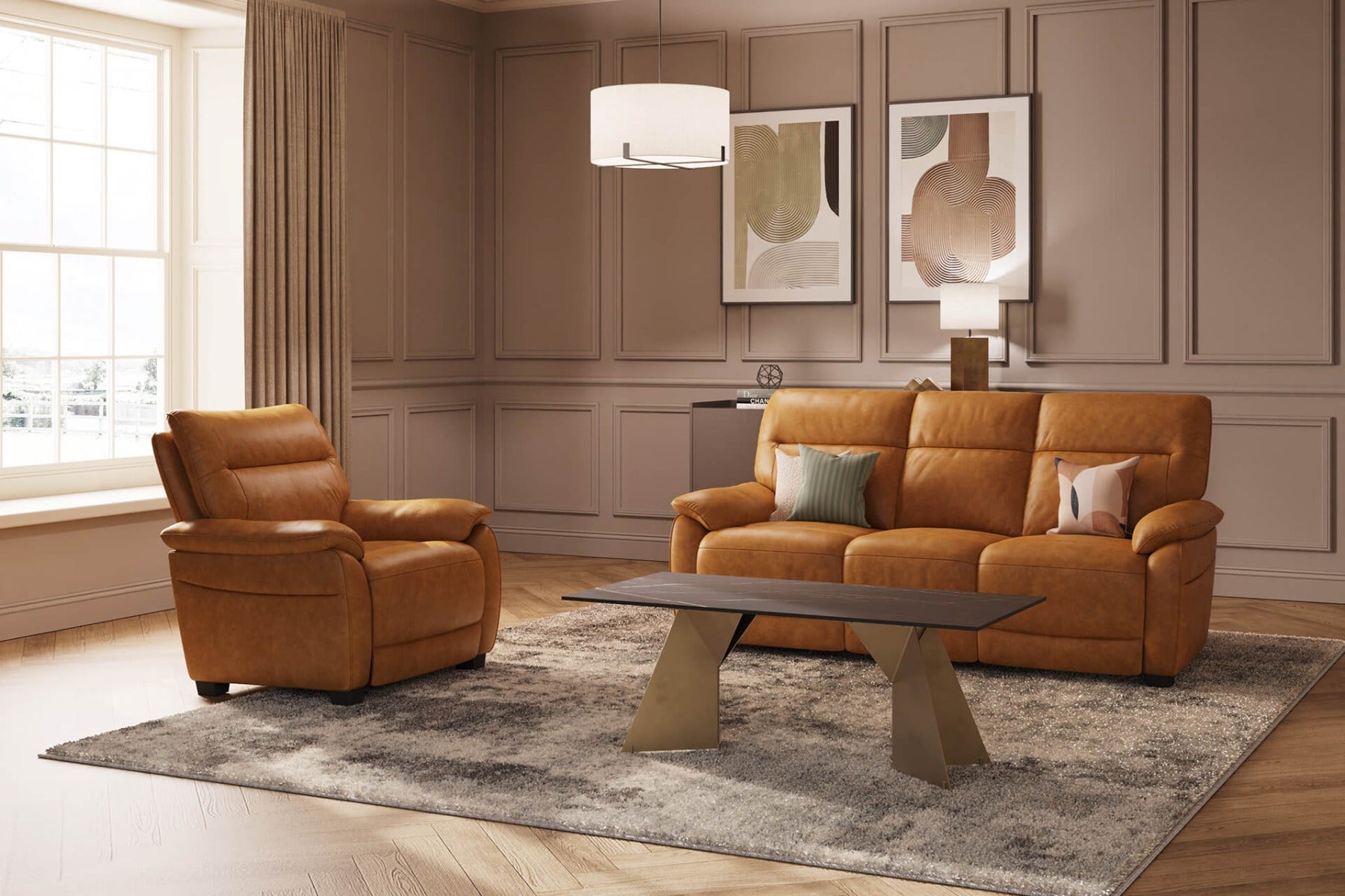 Nerano Fixed 3 Seater