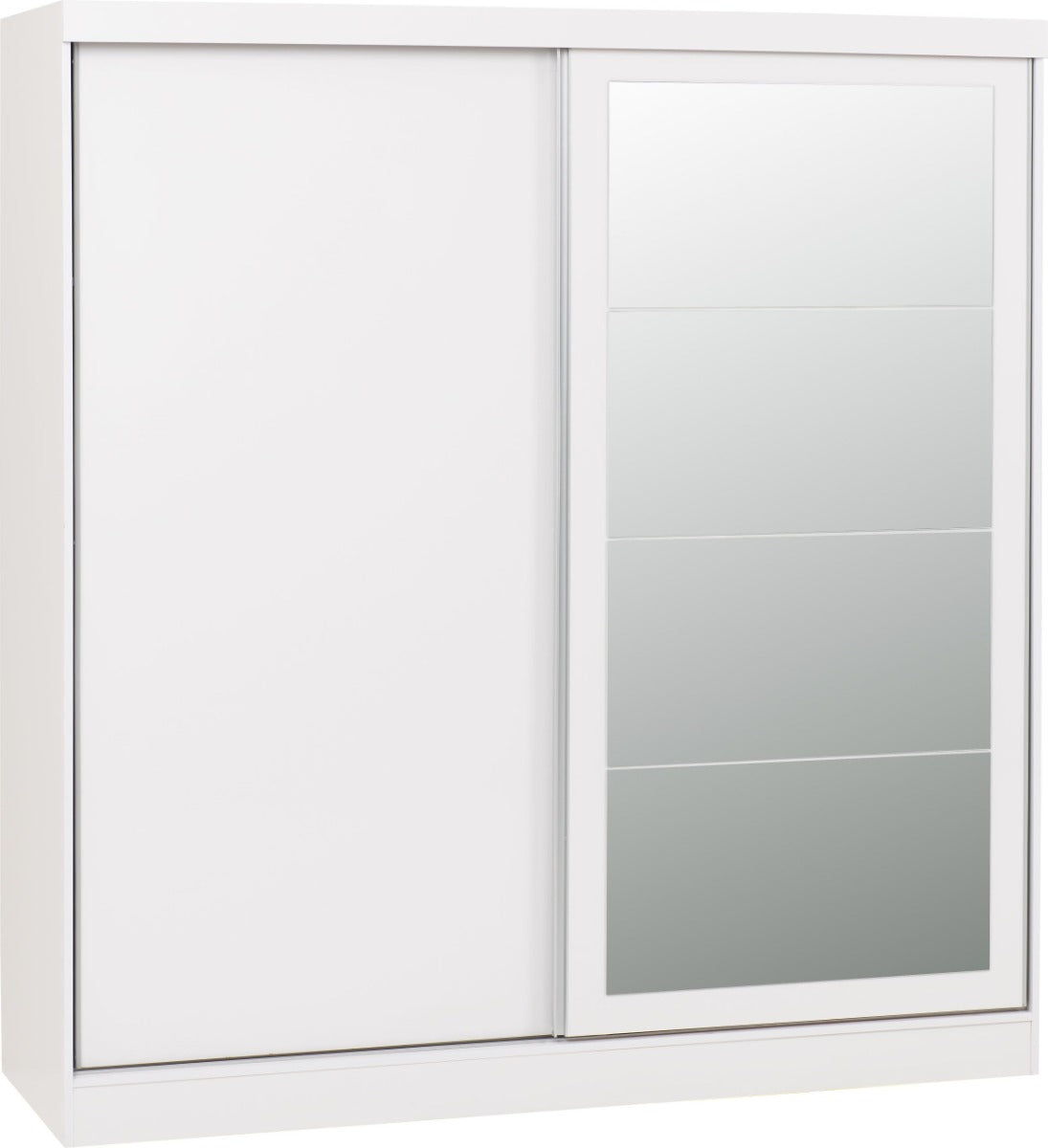 Nevada White Two Sliding Door Wardrobe (Pre-Order Only)