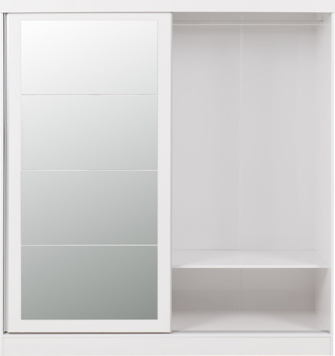 Nevada White Two Sliding Door Wardrobe (Pre-Order Only)