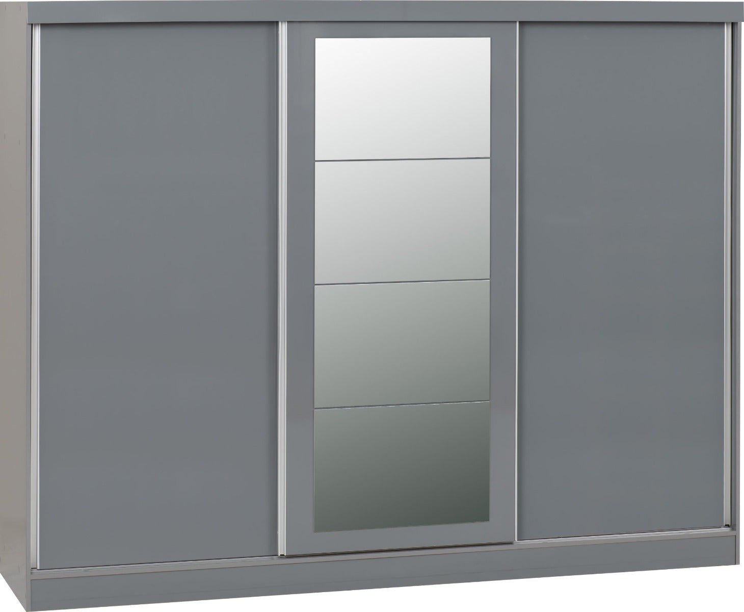 Nevada Grey Three Door Sliding Wardrobe