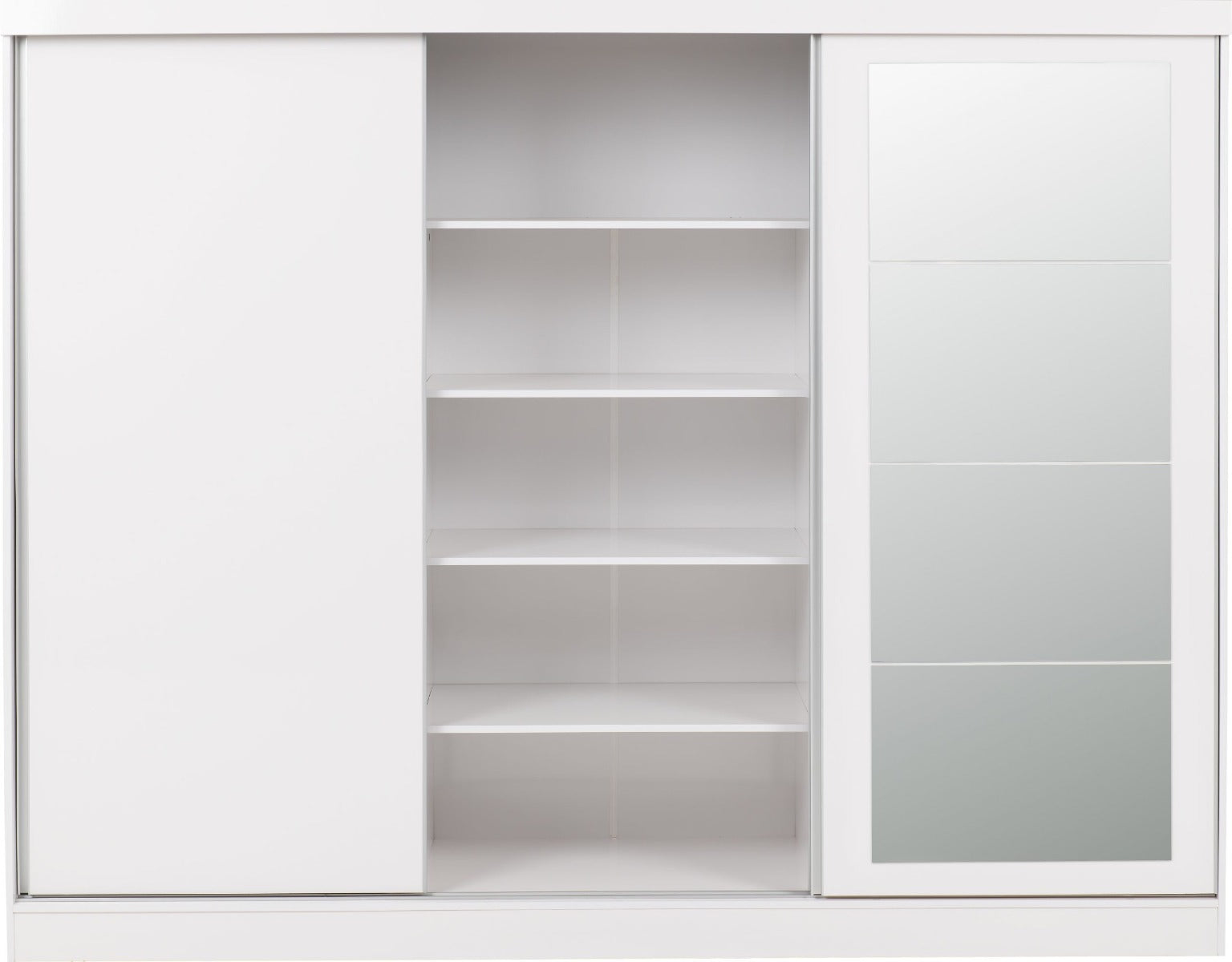 Nevada White Wardrobe with Three Sliding Doors