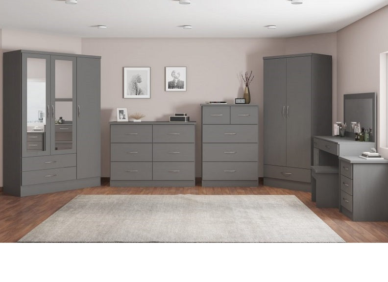 Nevada Full Grey 2+3 Drawer Chest
