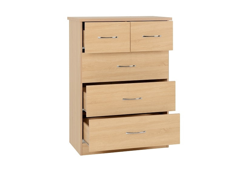 Nevada Sonoma Oak 2+3 Drw Chest - 3