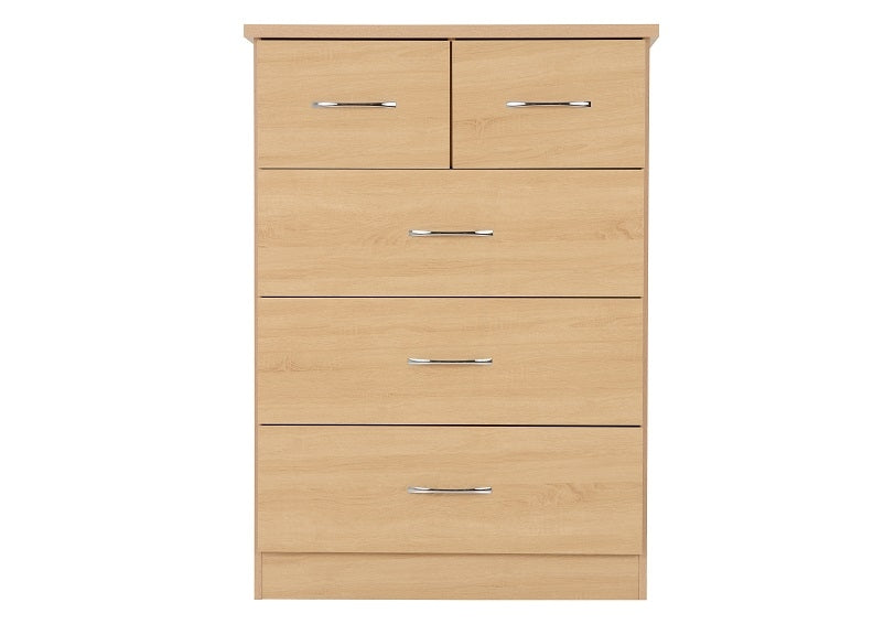 Nevada Sonoma Oak 2+3 Drw Chest - 2