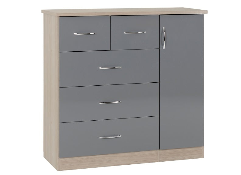 Nevada Grey Low Wardrobe 