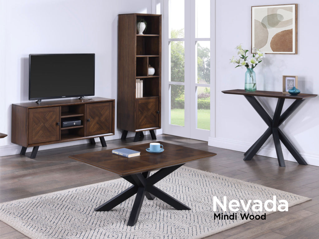 Nevada Rectangular Console Parquet Top
