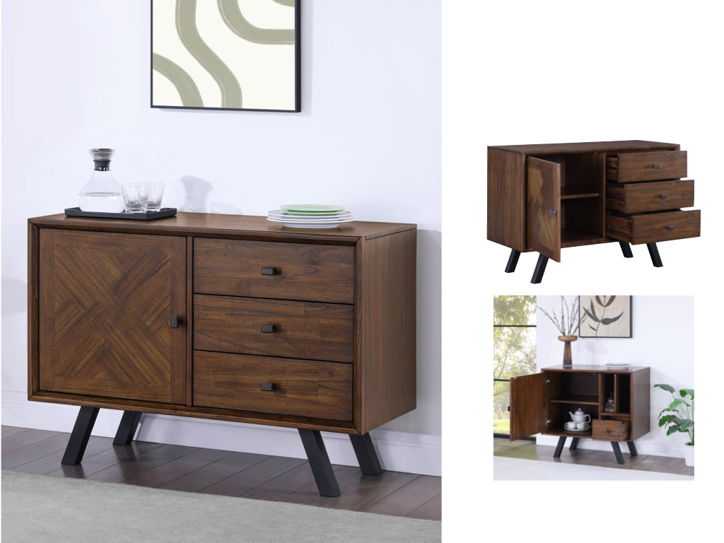 Nevada Double Sideboard 1 Door & 3 Drawer