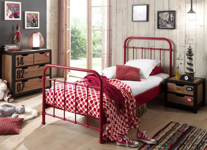 New York Red Single Bedroom