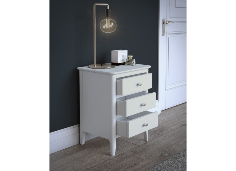 Hampstead White Bedside - open