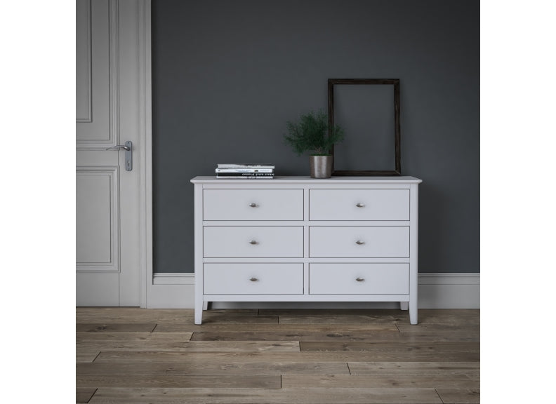 Hampstead White 6 Drawer Chest