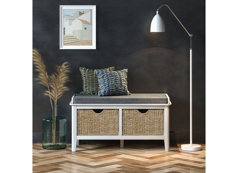 Hampstead Storage Bench W/Baskets - 1