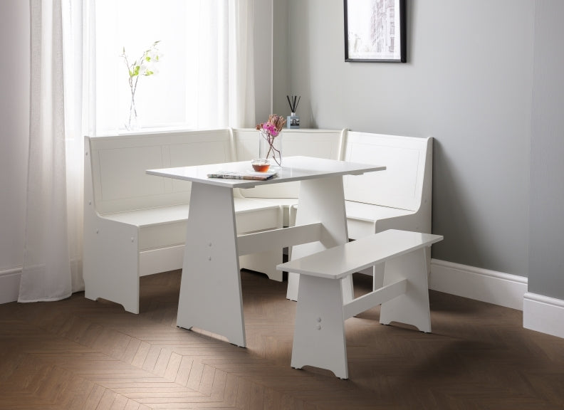 Newport Surf White Corner Dining Room 1