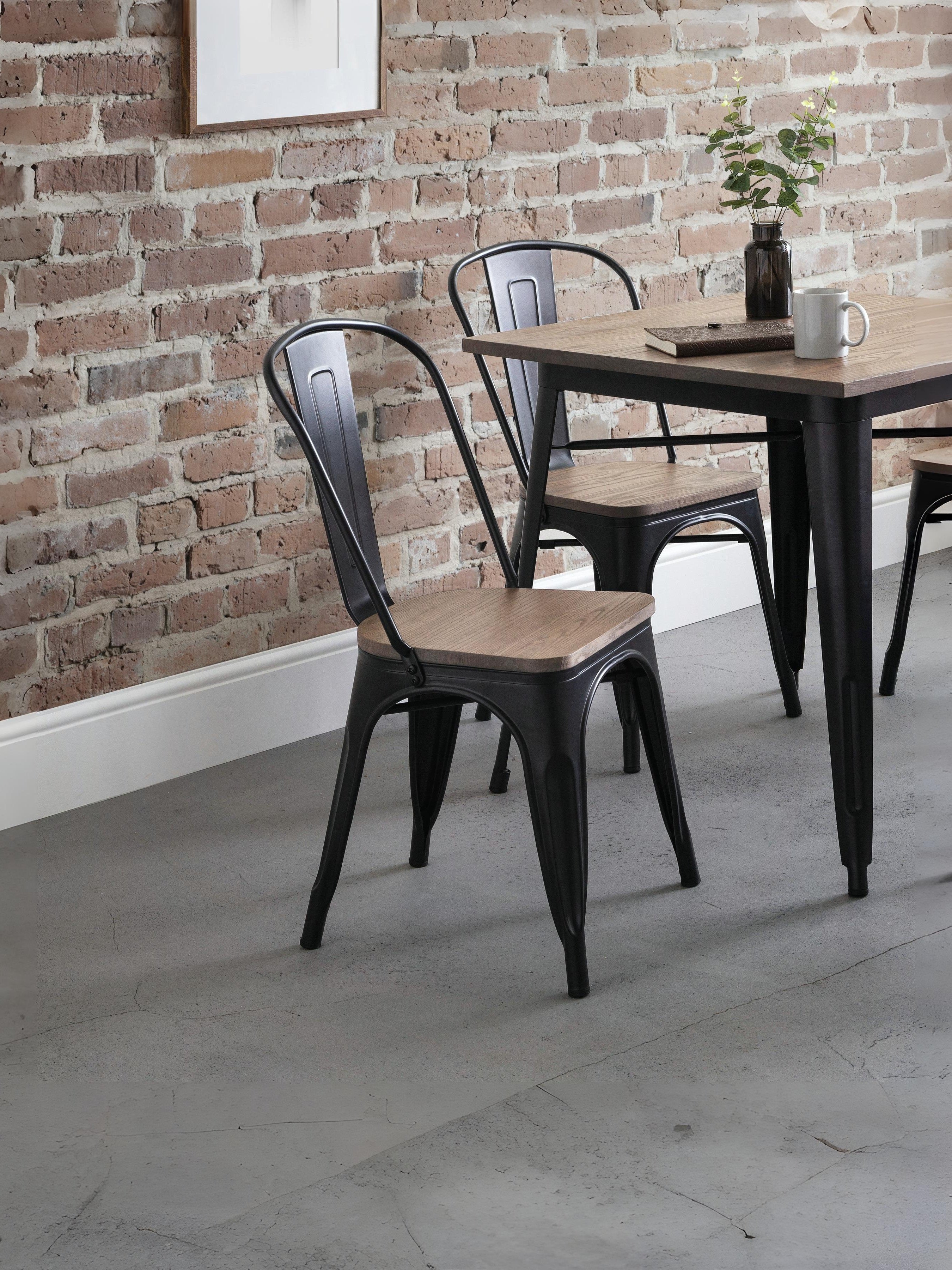 Set Of 4 Grafton Metal Chairs