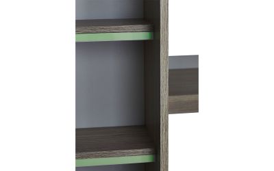 Ocean Highsleeper - Pale Wood & White | Space-Saving Bed with Desk & Storage