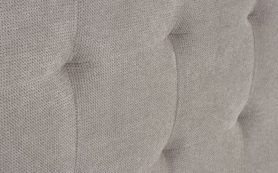 Odette Double Bed 135cm - Light Taupe, Luxurious Upholstery