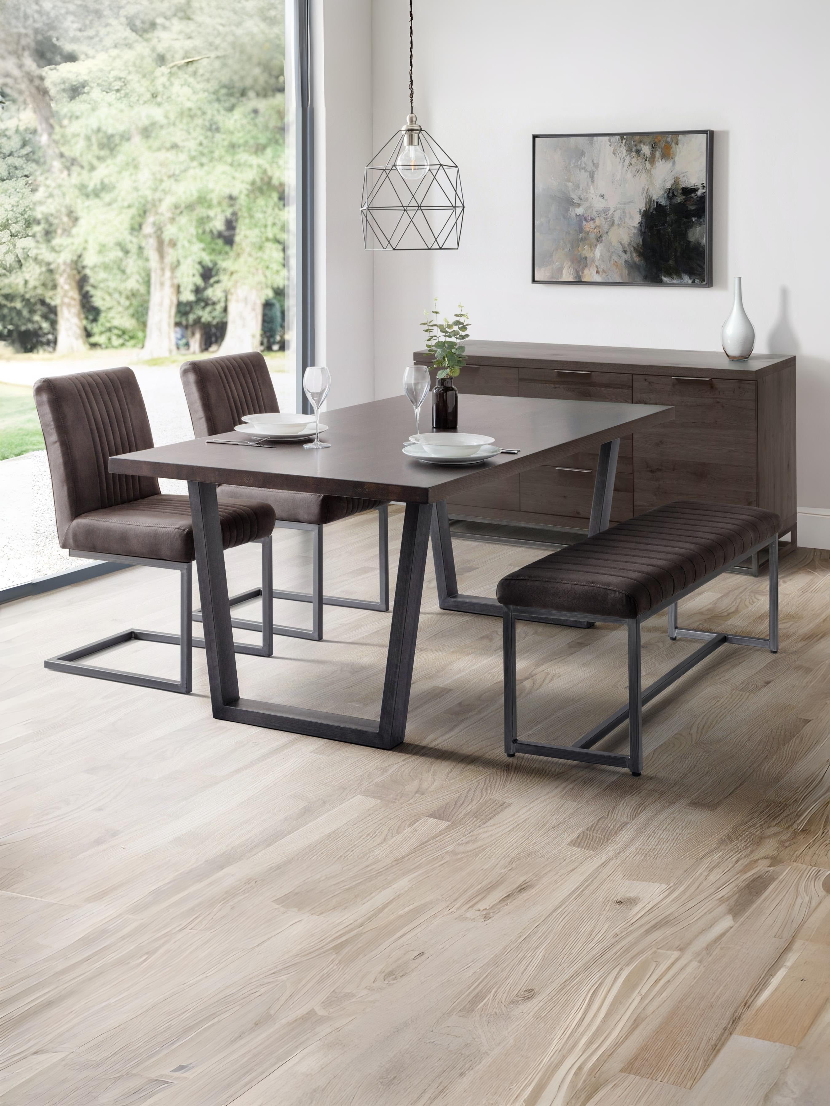 Brooklyn Upholstered Bench - Charcoal