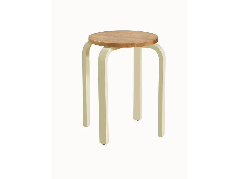 Olive Cream Stool