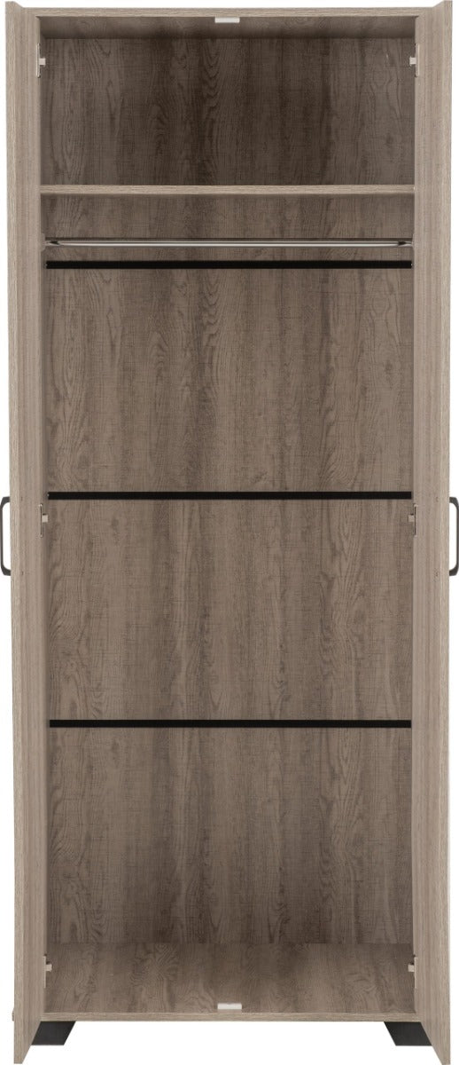 Oliver 2 Door Wardrobe Light Oak Effect **EXPRESS DELIVERY**