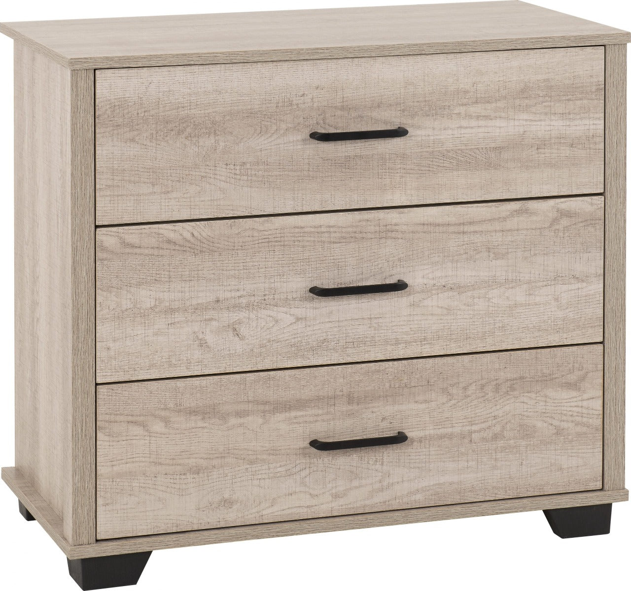 Oliver 3 Drawer Chest Light Oak Effect
