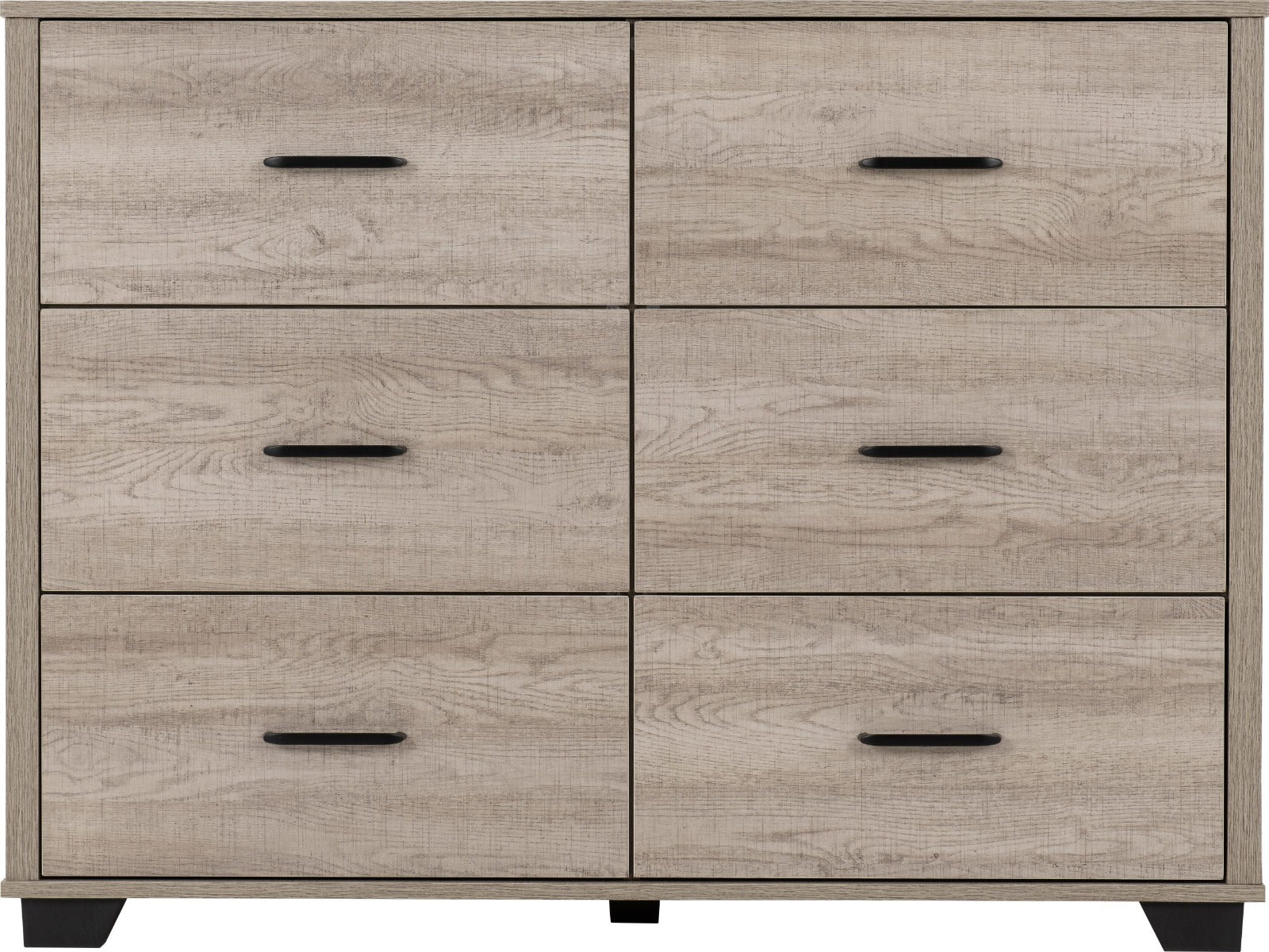 Oliver 6 Drawer Chest Light Oak Effect