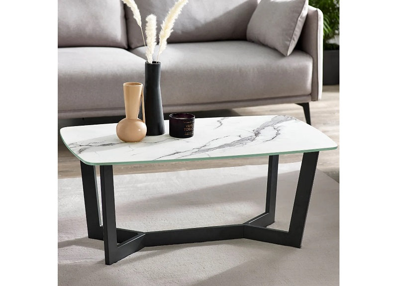 Olympus White Coffee Table - room
