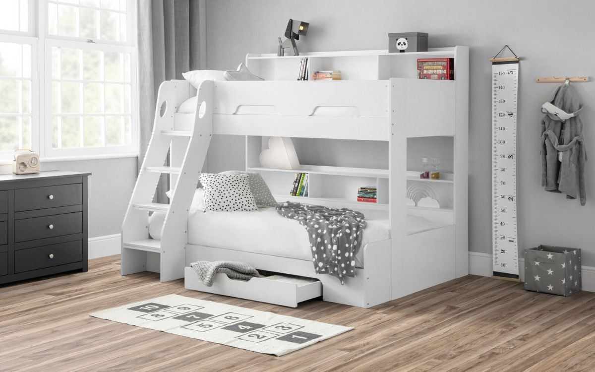 Orion White Triple Sleeper Bedroom