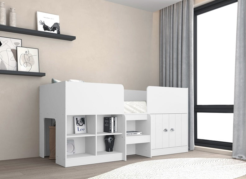 Orlando White Low Sleeper Bed
