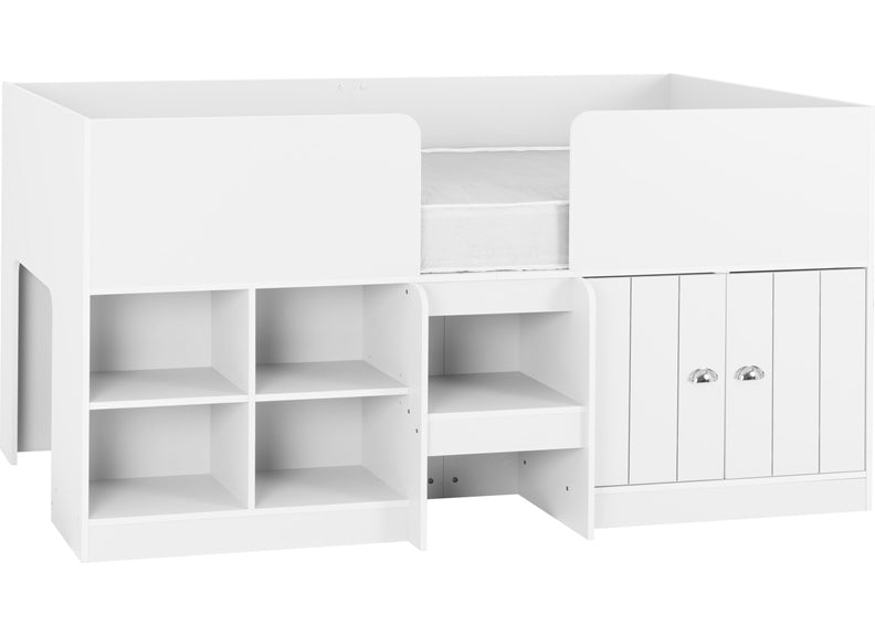 ORLANDO LOW SLEEPER BED - WHITE