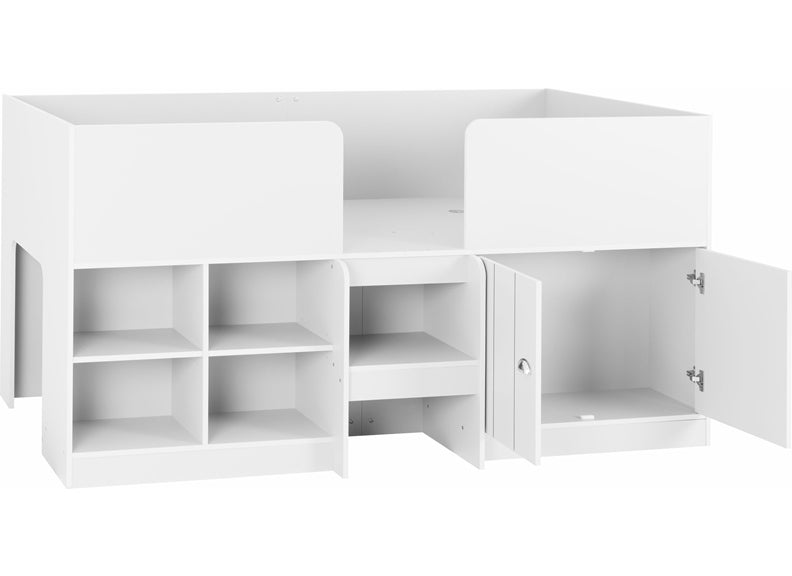 ORLANDO LOW SLEEPER BED - WHITE
