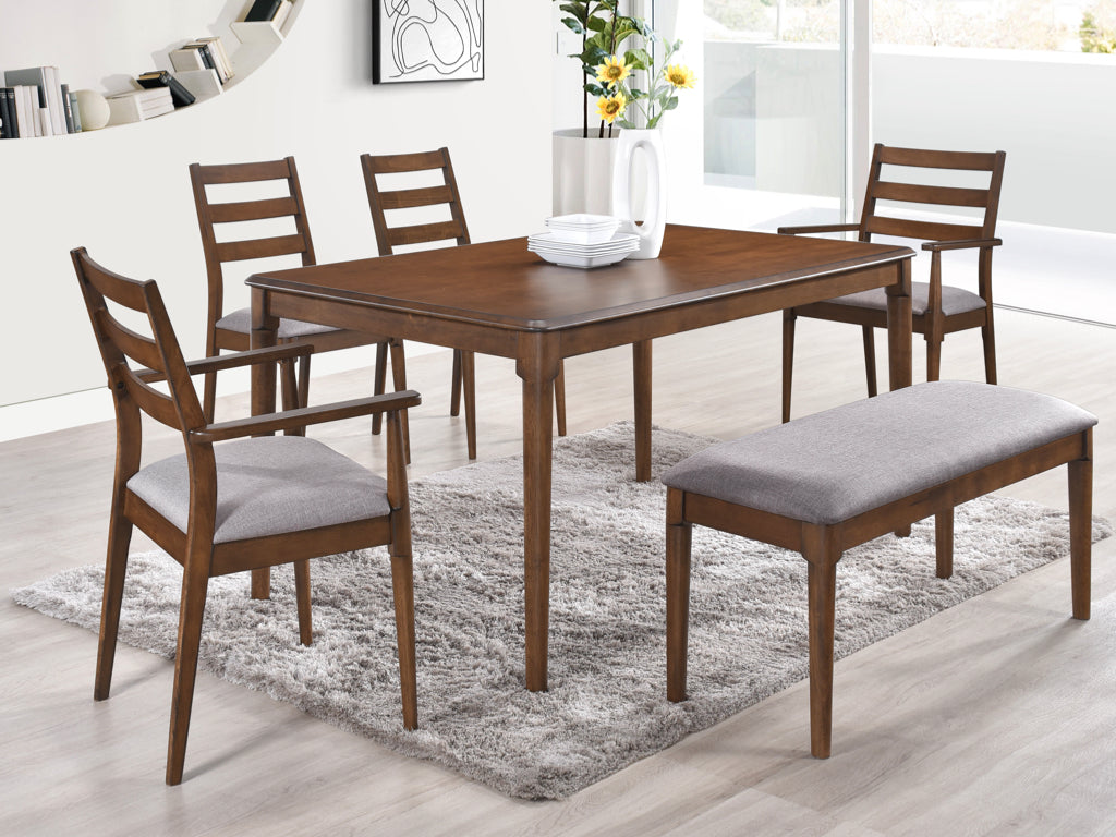 Orlando Walnut 150cm Dining Set
