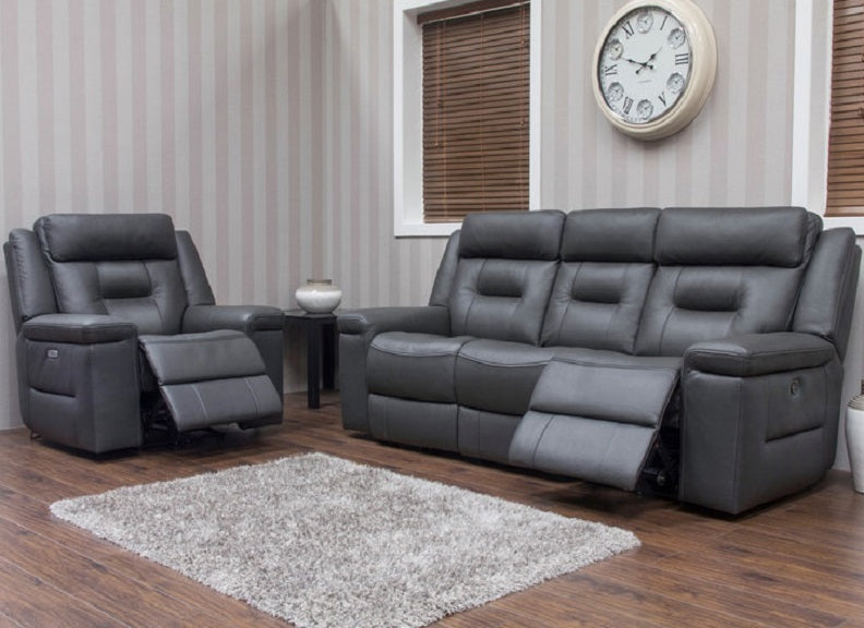 Osbourne Full Leather Reclining Armchair W/Optional Power